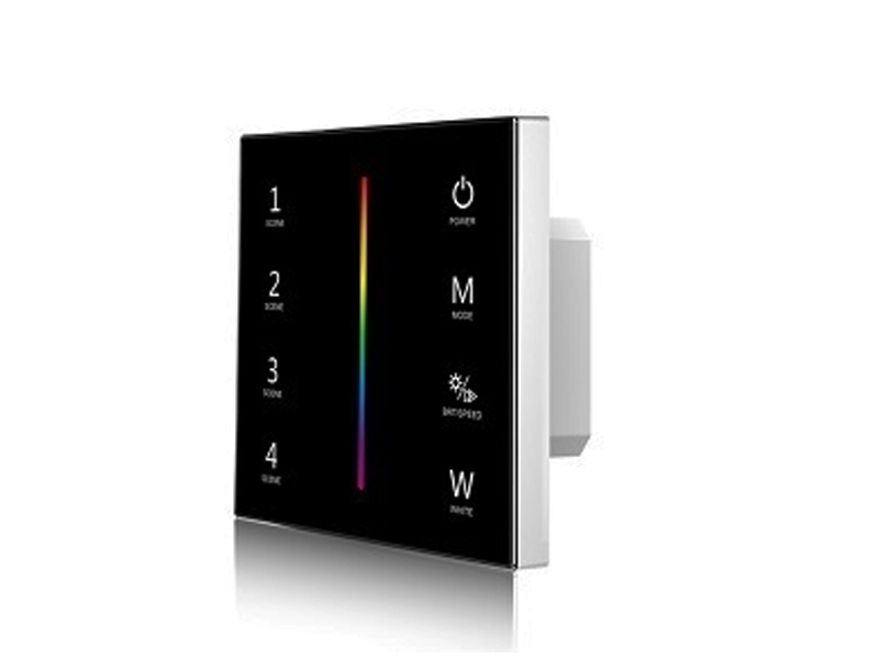 Купить Панель SMART-P22-RGBW-G-IN Black (12-24V, 4x3A, Sens, 2.4G) 