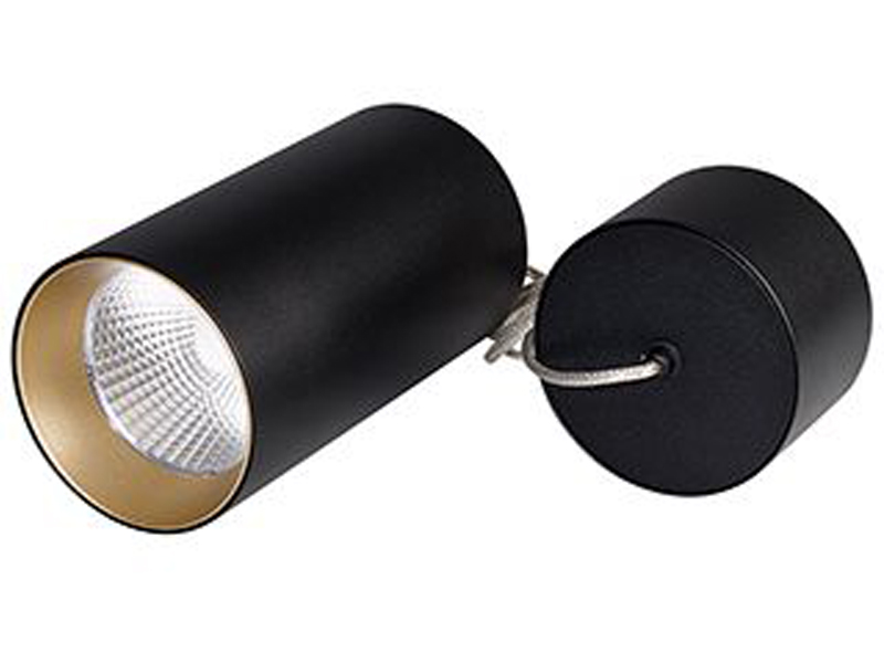 Купить светильник подвесной sp-polo-r85-2-15w 40deg (black, gold ring)