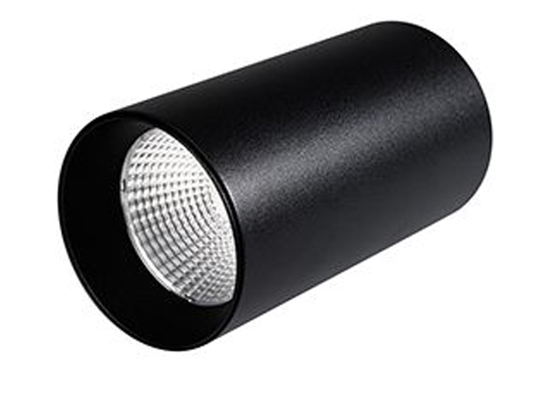 Купить светильник накладной sp-polo-r85-1-15w 40deg (black, black ring)
