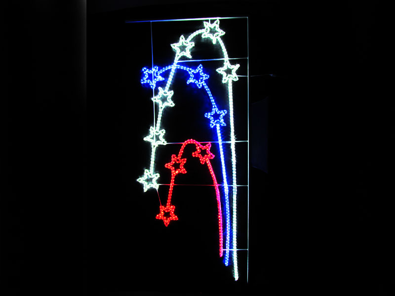 Консольная иллюминация "Двенадцать звезд" 2500 х 1120 мм купить оптом в Москве 