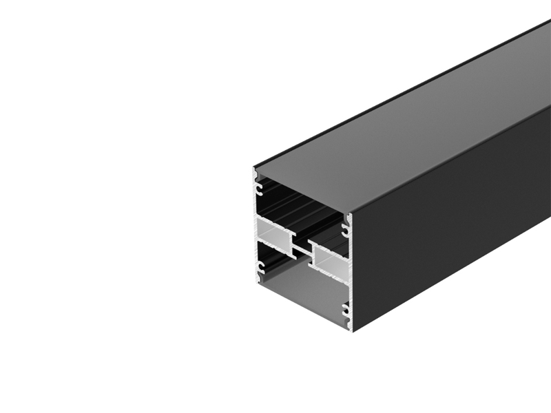 Профиль LINE-5050-DUAL-2000 ANOD BLACK купить оптом в Москве 