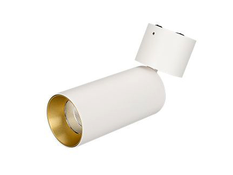 Купить светильник sp-polo-surface-flap-r65-8w (золотая вставка, 40 deg)