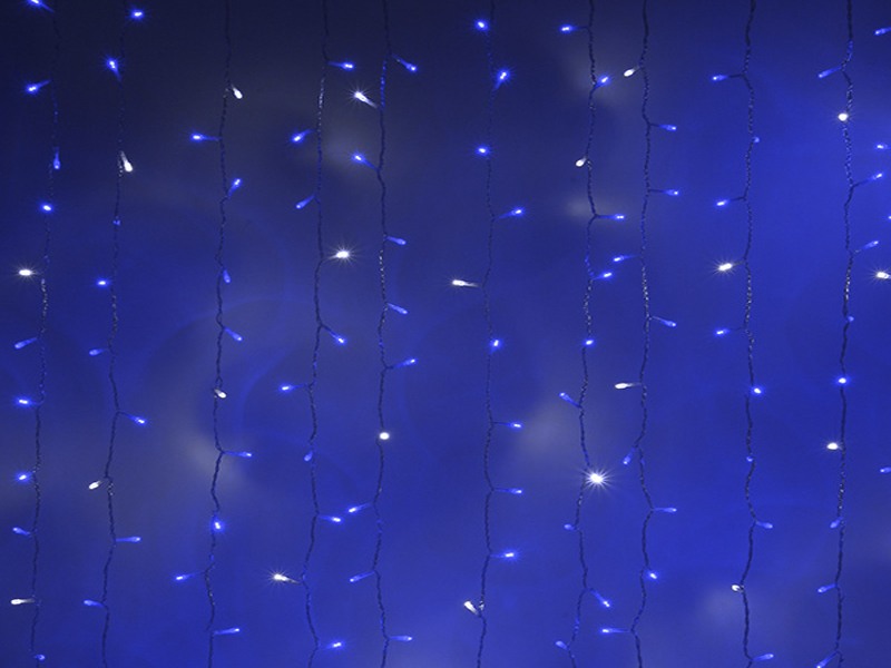 Светодиодный занавес с белым бликующим диодом 2x3м купить оптом в Москве 