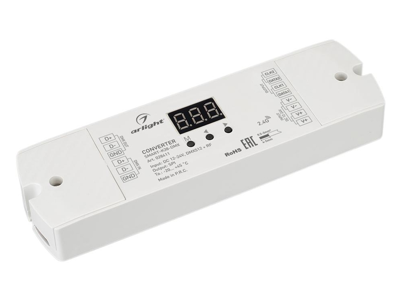 Конвертер SMART-K38-DMX (12-24V, SPI, 2.4G) купить оптом в Москве 