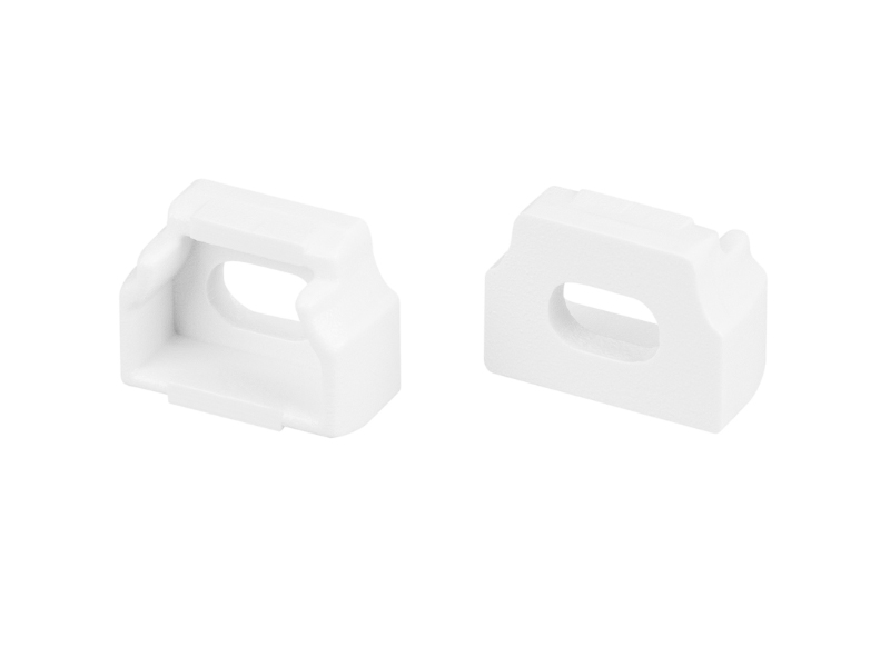 Заглушка СEIL-S12-SHADOW-20-SIDE WHITE с отверстием купить оптом в Москве 