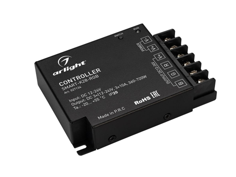 Купить Контроллер SMART-K28-RGB (12-24V, 3x10A) 