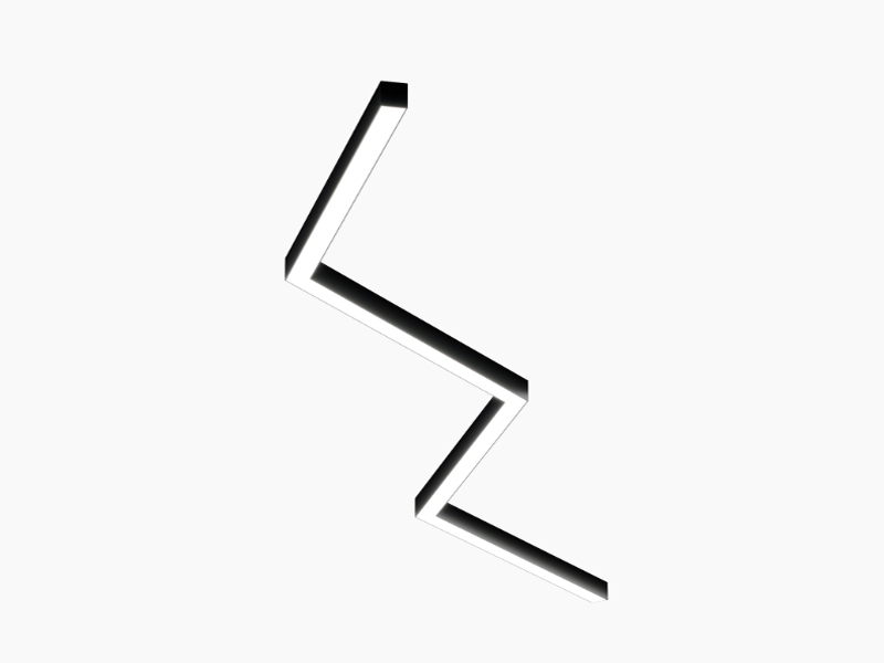 Купить линейный светильник «ledprom» 50 «молния» 4*877 мм