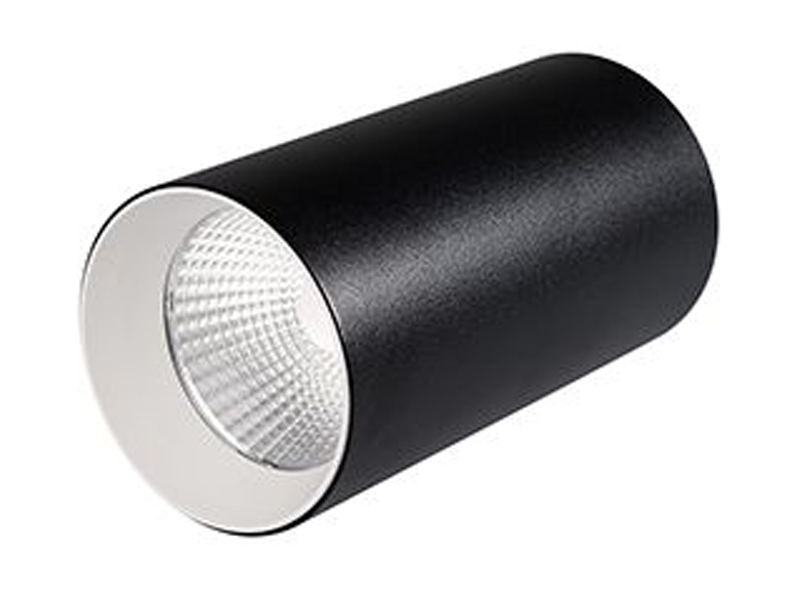 Купить светильник накладной sp-polo-r85-1-15w 40deg (black, white ring)