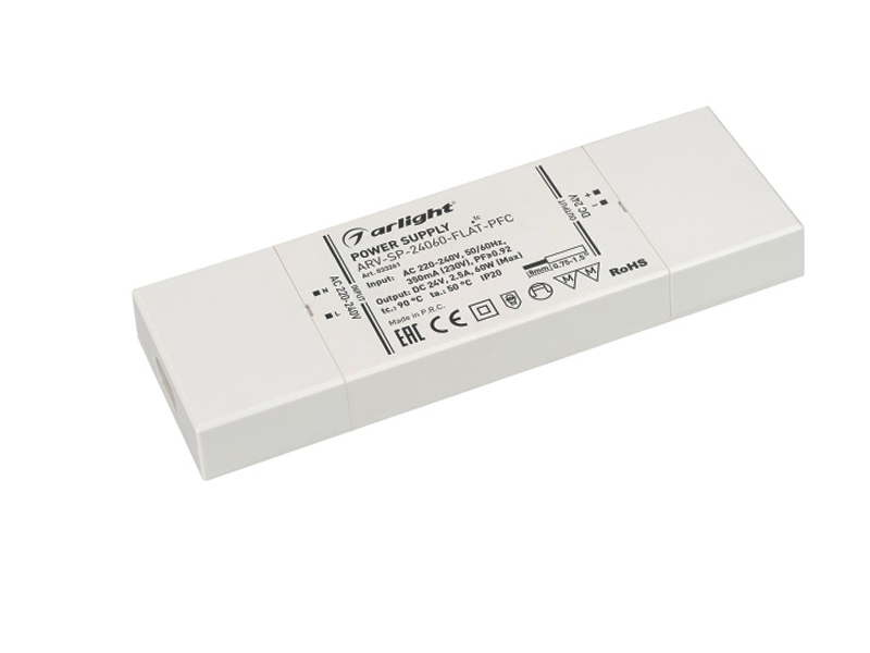 Блок питания ARV-SP-060-FLAT-PFC купить оптом в Москве 