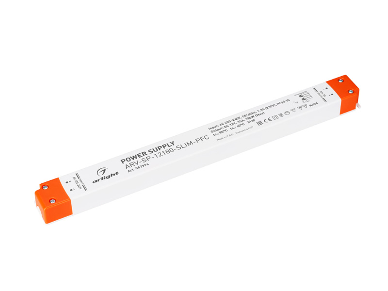 Блок питания ARV-SP-180-SLIM-PFC купить оптом в Москве 