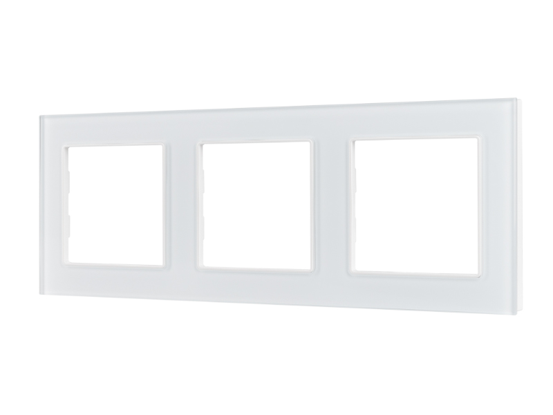 Купить Рамка стеклянная FRM-GLARE-GS-3-WH 