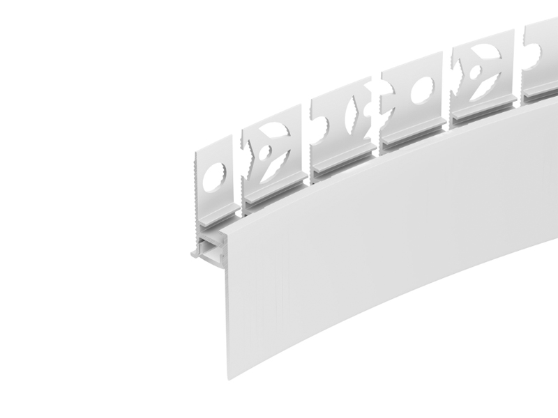 Профиль PLINTUS-FANTOM-BENT-H35-SIDE-2000 WHITE купить оптом в Москве 