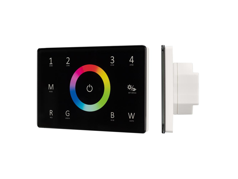 Купить Панель Sens SMART-P85-RGBW Black (230V, 4 зоны, 2.4G) 