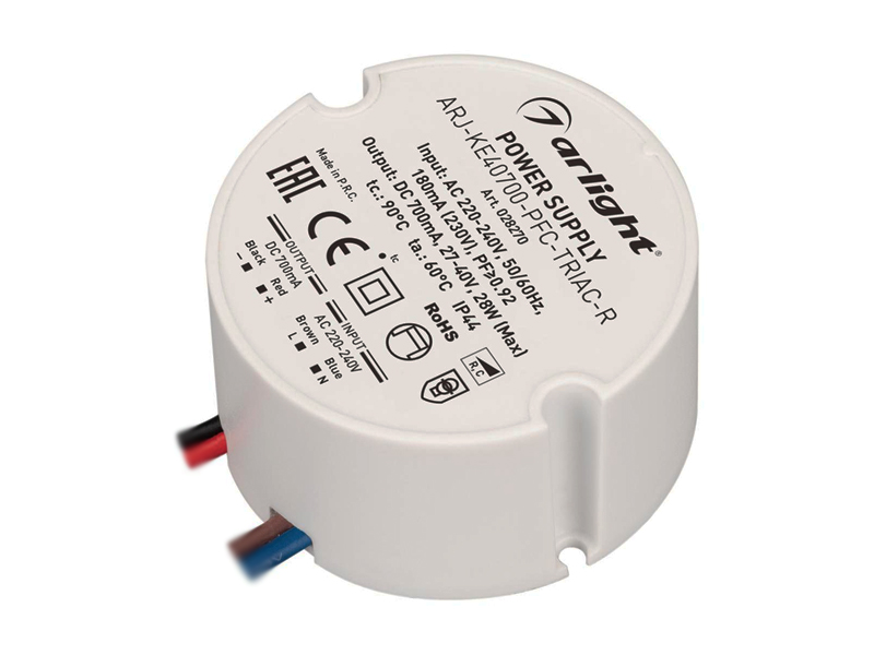 Блок питания ARJ-KE40700-PFC-TRIAC-R (28W, 700mA) купить оптом в Москве 
