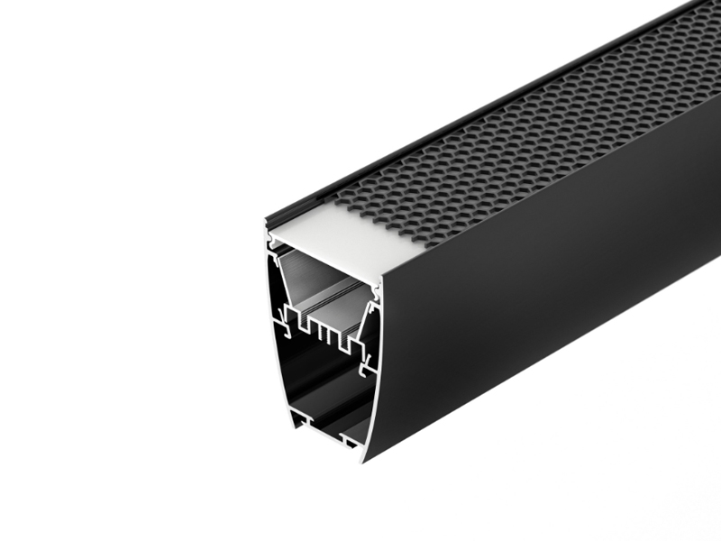 Профиль LINE-5075-U-HONEYCOMB-2000 BLACK купить оптом в Москве 