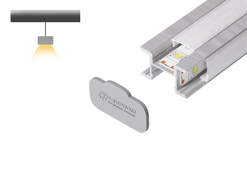 Профиль алюминиевый LP 2716 (2000 мм) купить оптом в Москве 