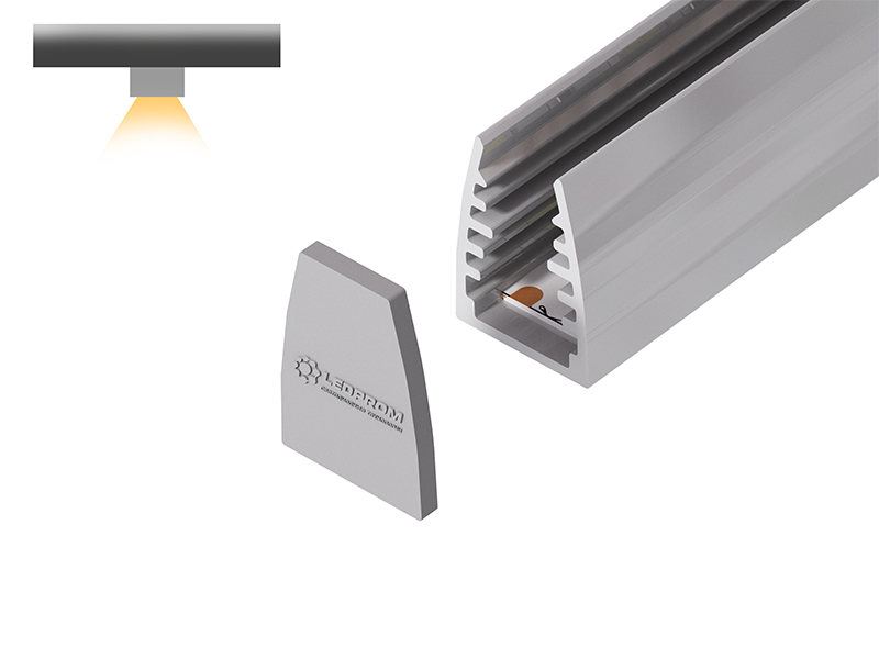 Профиль алюминиевый для стекла LP 1318  купить оптом в Москве 