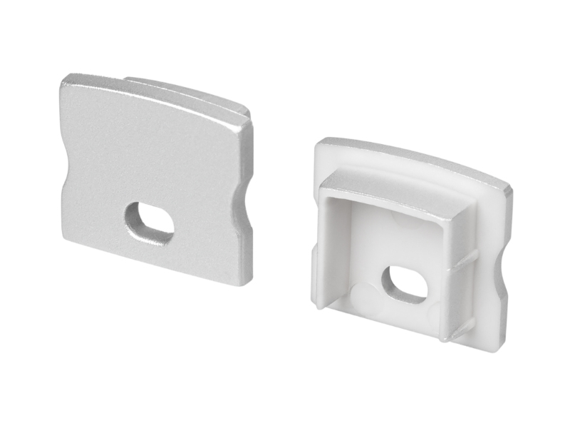 Заглушка LINE-1715 SILVER с отверстием купить оптом в Москве 