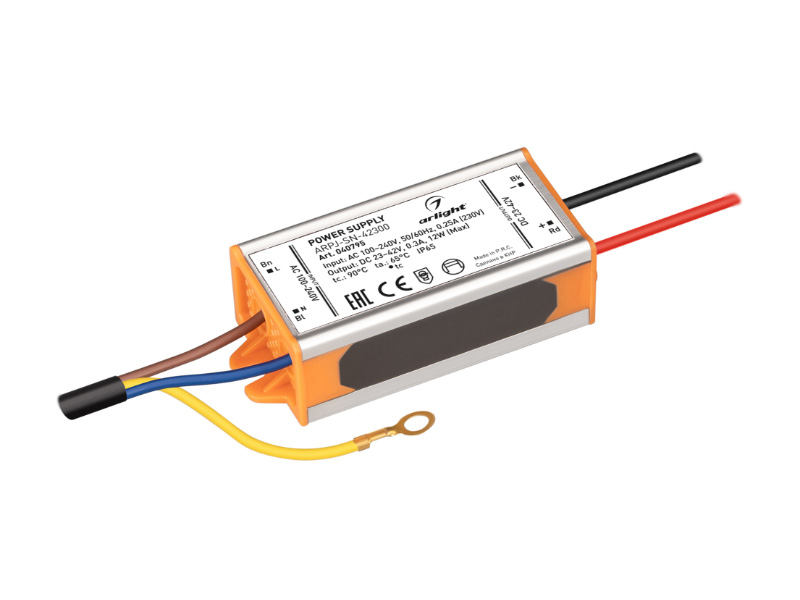 Блок питания ARPJ-SN-42300 (12W, 23-42V, 300mA) купить оптом в Москве 