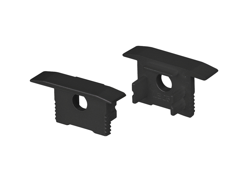 Заглушка SL-SLIM-H13M-F25 BLACK с отверстием купить оптом в Москве 