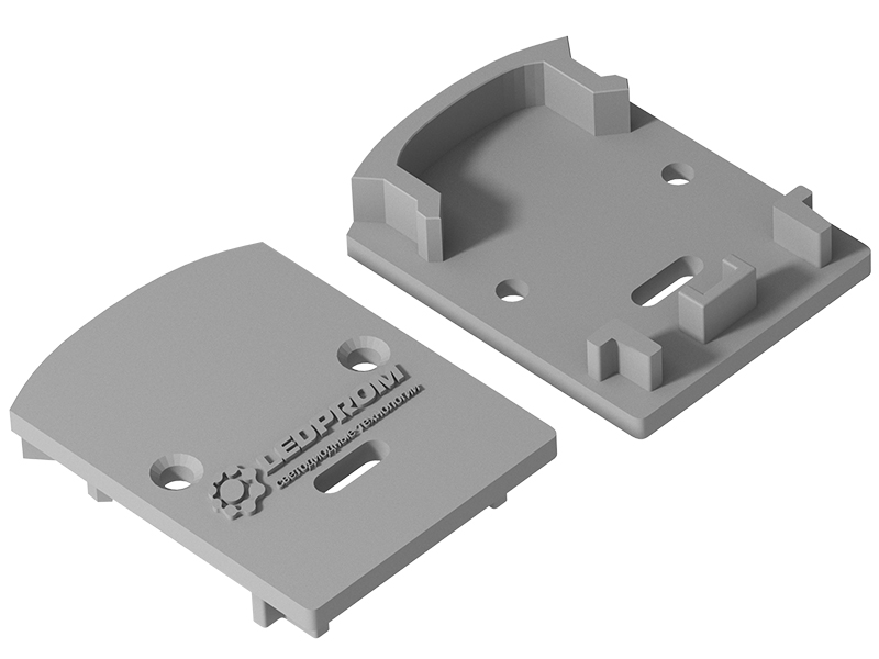 Заглушка для профиля LP 2528 (с отверстием) купить оптом в Москве 