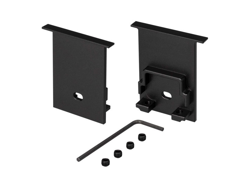 Заглушка SL-COMFORT-3551-F BLACK c отверстием купить оптом в Москве 