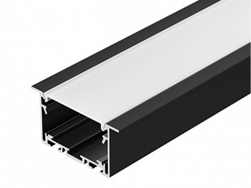 Профиль S2-LINIA69-F-2500 SEAMLESS BLACK купить оптом в Москве 
