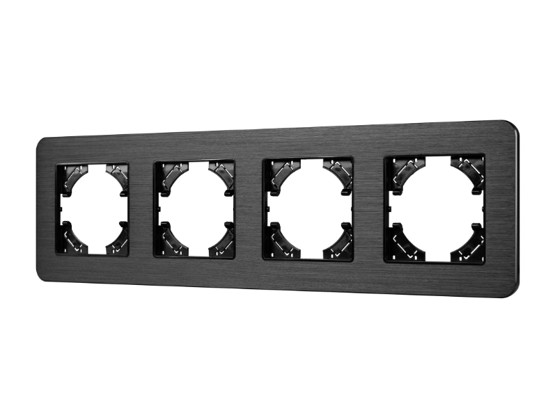 Купить Рамка алюминиевая FRM-AKIRY-AL-4-BK 