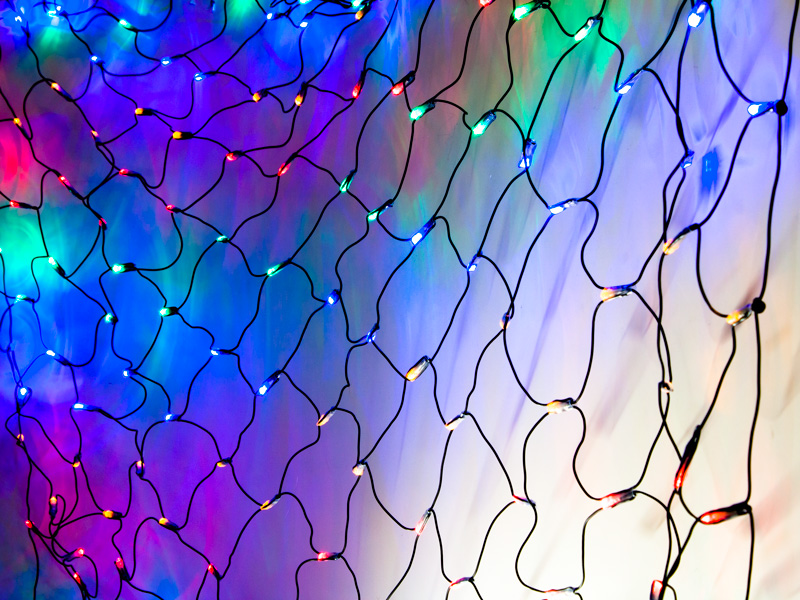 Динамическая сеть светодиодная led