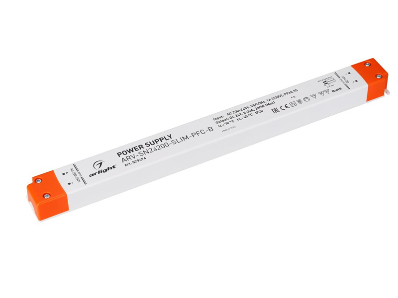 Блок питания ARV-SN200-SLIM-PFC-B купить оптом в Москве 