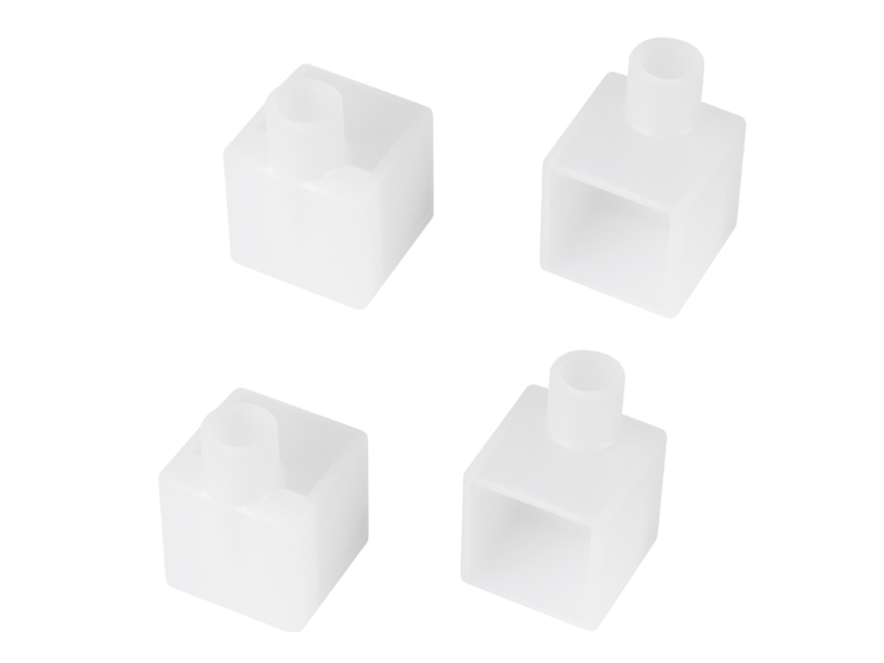 Заглушка WPH-FLEX-1616-90 WHITE с отверстием купить оптом в Москве 