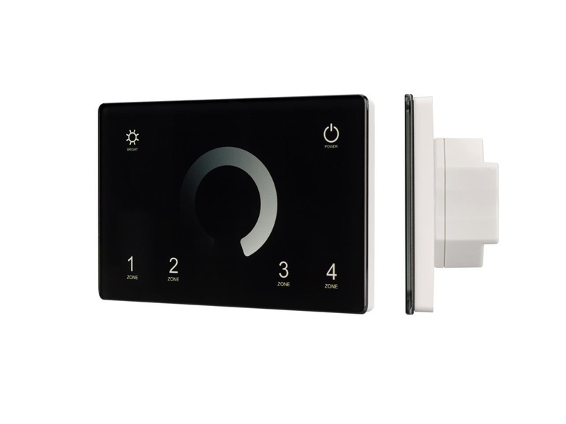 Купить Панель Sens SMART-P79-DIM Black (230V, 4 зоны, 2.4G) 