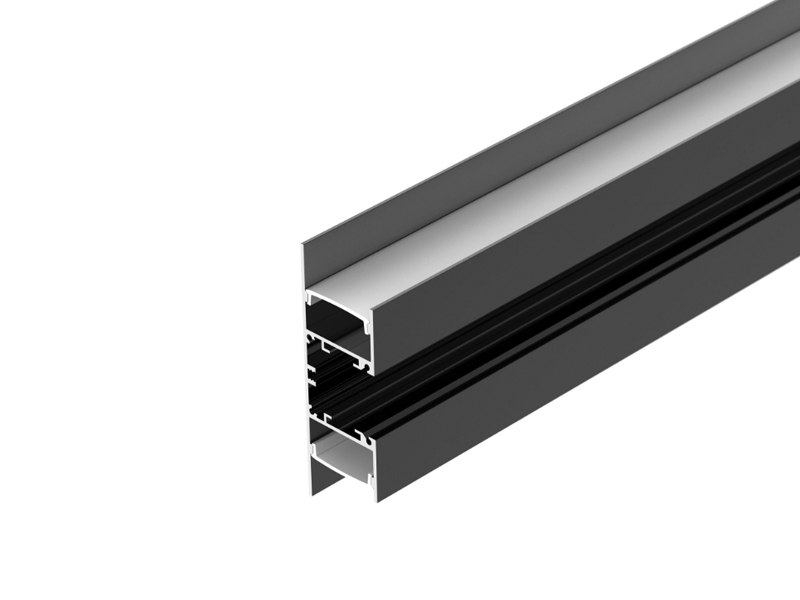 Профиль WALL-2575-DUAL-2000 ANOD BLACK купить оптом в Москве 