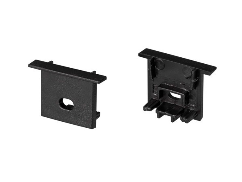 Заглушка SL-COMFORT-1716-F BLACK c отверстием купить оптом в Москве 