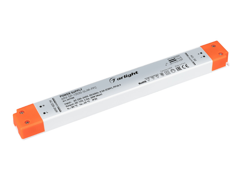 Блок питания ARV-SP-030-SLIM-PFC купить оптом в Москве 
