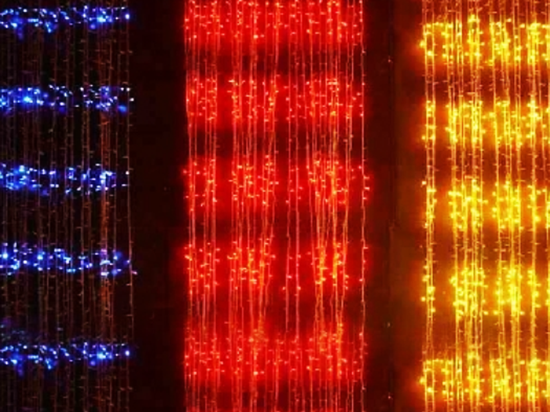 Динамическая гирлянда дождь светодиодная