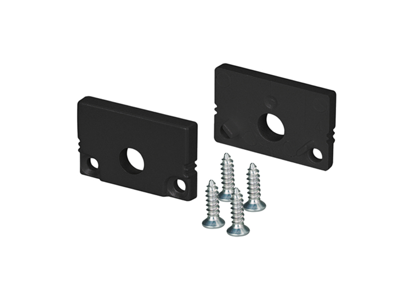 Заглушка SL-SLIM20-H13 BLACK с отверстием купить оптом в Москве 