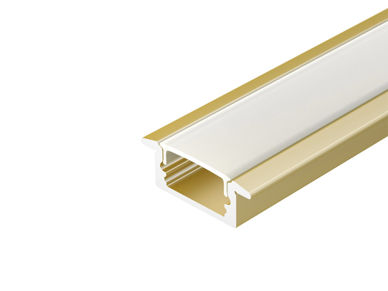 Профиль LINE-2308-F-2000 ANOD GOLD купить оптом в Москве 