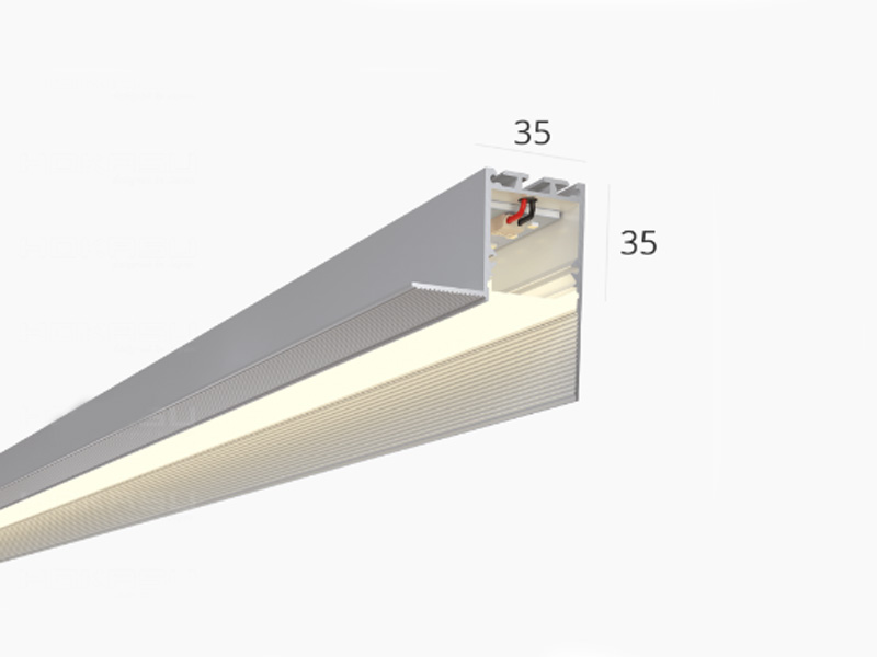 Купить линейный встраиваемый светильник «ledprom» 35бл под шпаклевку 625 мм