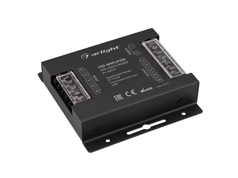 Усилитель ARL-5022-RGBW (12-24V, 4x8A, 384-768W) купить оптом в Москве 