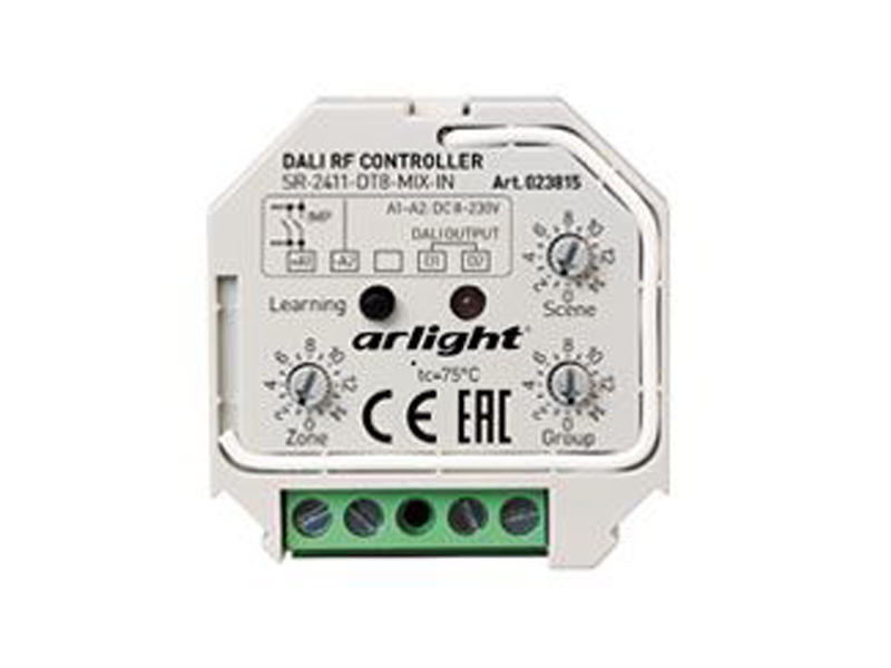 Купить INTELLIGENT ARLIGHT Конвертер RF-сигнала DALI-307-MIX-IN (DALI-BUS, RF, PUSH) 