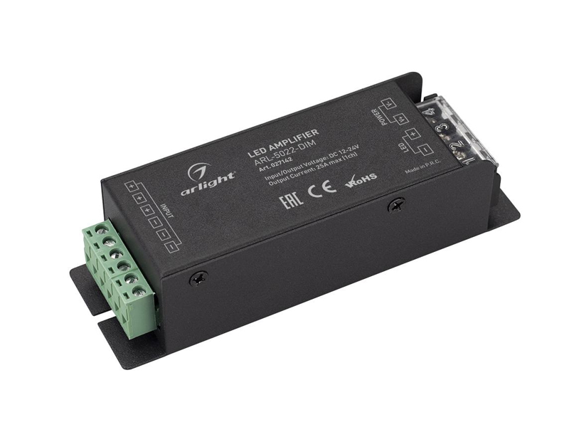 Усилитель ARL-5022-DIM (12-24V, 1x25A, 300-600W) купить оптом в Москве 