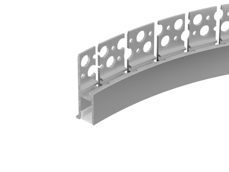 Профиль WALL-FANTOM-BENT-W10-SIDE-2000 ANOD купить оптом в Москве 