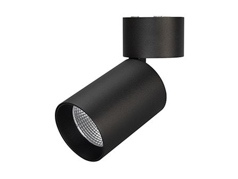 Купить светильник sp-polo-surface-flap-r85-15w (черная вставка, 40 deg)