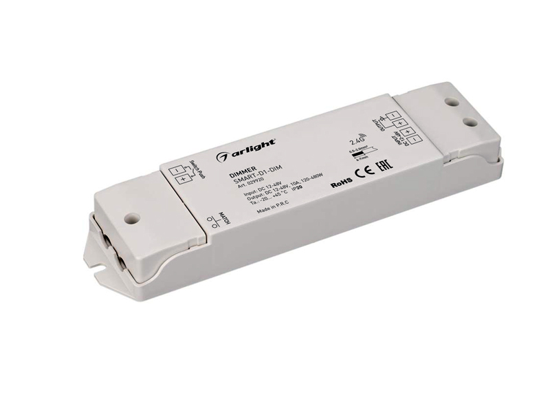 Диммер SMART-D1-DIM (12-48V, 1x10A, 2.4G) купить оптом в Москве 