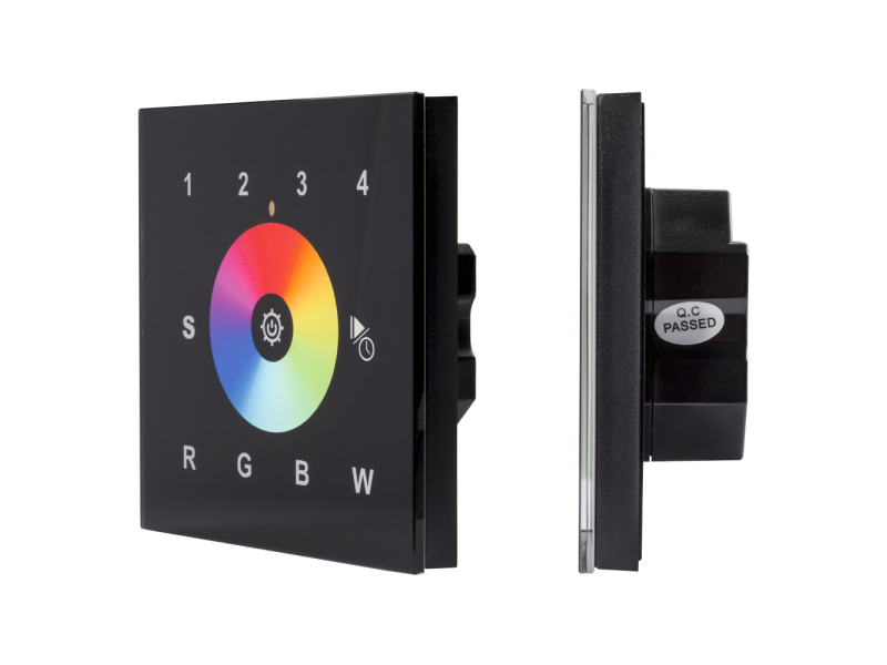 Купить INTELLIGENT ARLIGHT Сенсорная панель DALI-901-11-4G-RGBW-DT8-IN Black (BUS/230V) 