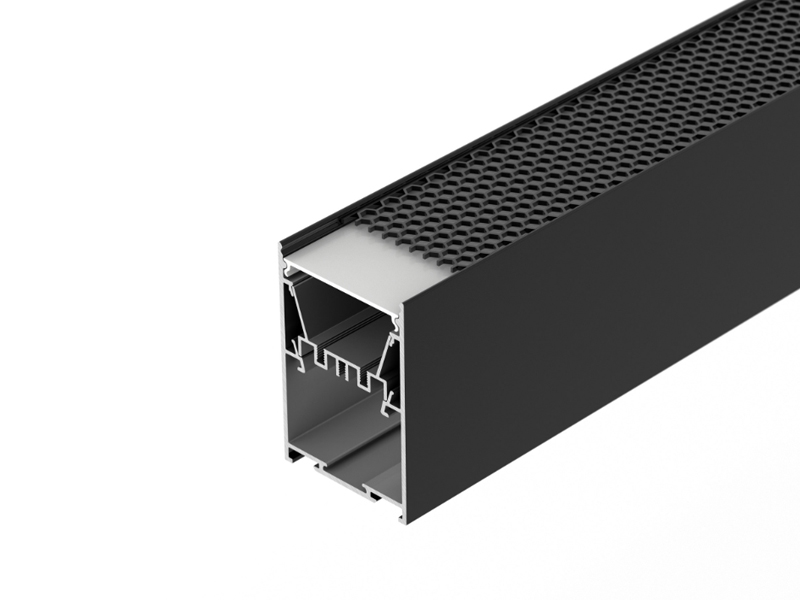Профиль LINE-5075-HONEYCOMB-2000 BLACK купить оптом в Москве 