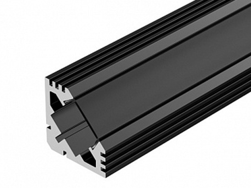 Алюминиевый Профиль PDS45-T-2000 ANOD Black купить оптом в Москве 