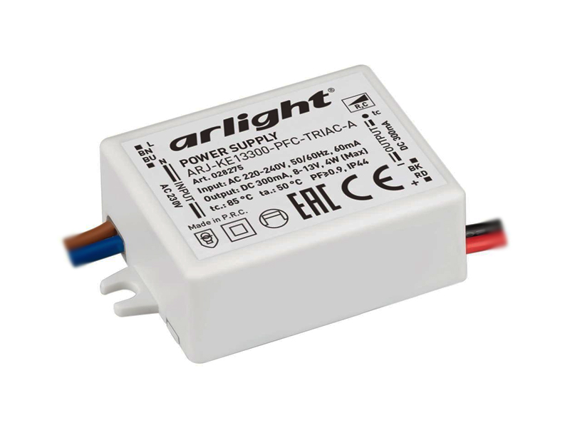 Блок питания ARJ-KE13300-PFC-TRIAC-A (4W, 300mA) Купить Блок питания ARJ-KE13300-PFC-TRIAC-A (4W, 300mA)