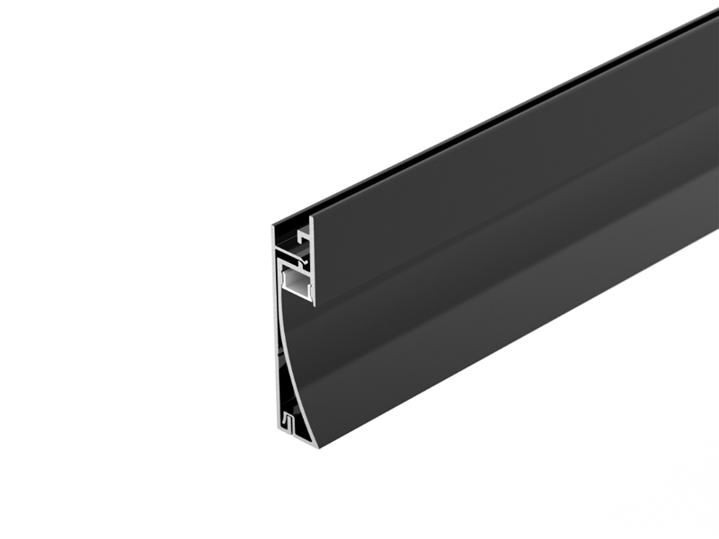 Профиль PLINTUS-H58-F-2000 BLACK купить оптом в Москве 